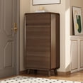 thumbnail image 2 of Zapatero de entrada de madera maciza, puerta del hogar, gabinete de entrada estrecho, apartamento pequeño integrado, 2 of 4