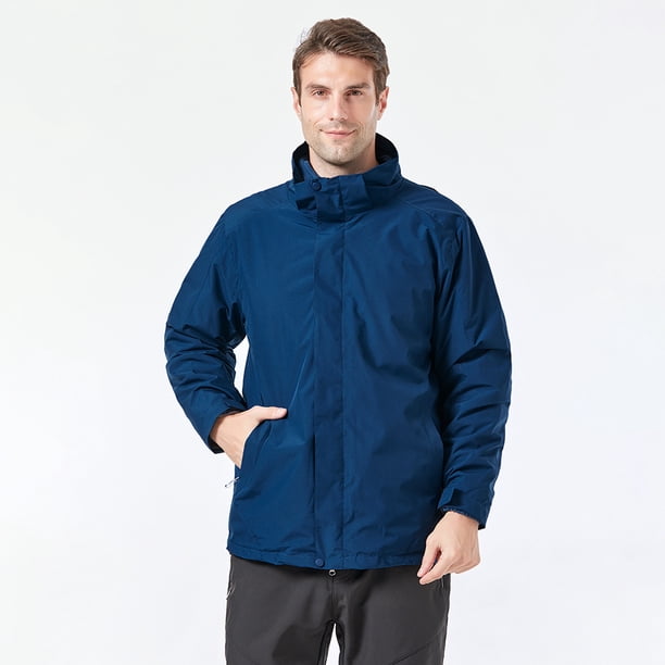 Chaquetas de exterior 3 en 1 Cortavientos Softshell Impermeable con capucha Abrigo de lluvia Chaquet Abanopi Abrigos deportivos