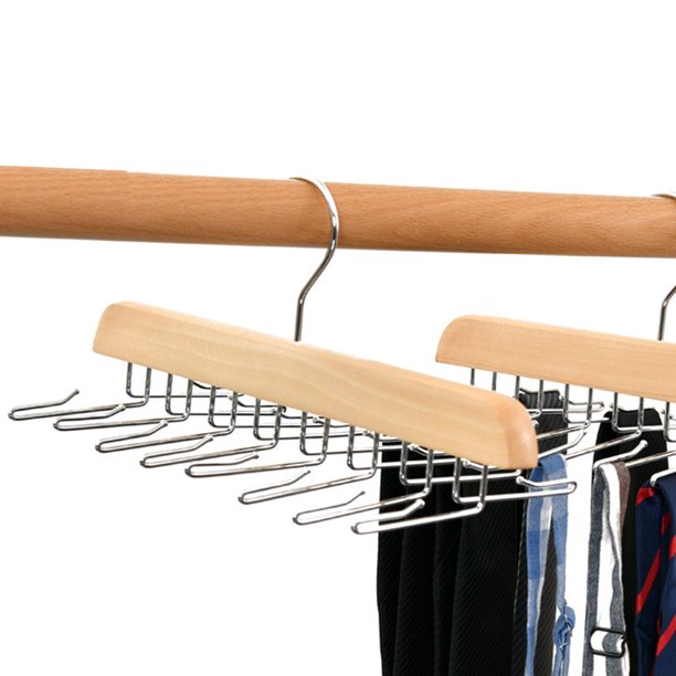 Perchero para corbatas con ganchos de metal, organizador de
