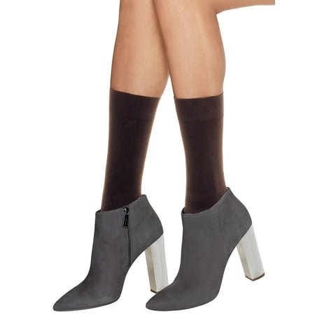 

Hanes Perfect X-Temp® Opaque Mid Calf Socks 2-Pack Coffee 2 Women s