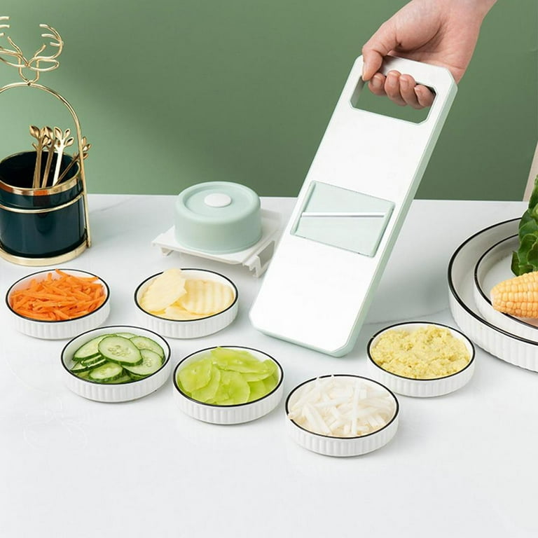 Tohuu Vegetable Mandoline Slicer 6 In 1 Food Slicer With Container