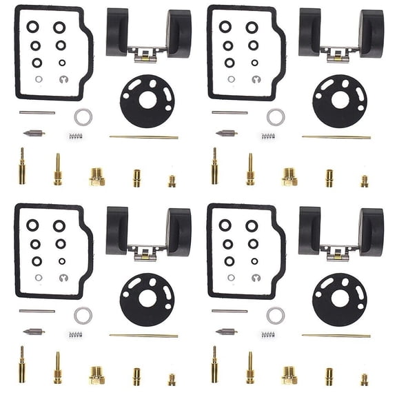 For CB750 CB 750 K4 69-76 4 x Carburetor Repair Kit & Float