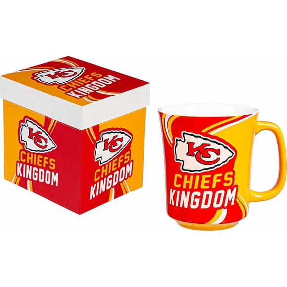 Taza De Cerámica NFL 400ml Evergreen Con Caja Chiefs