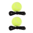 thumbnail image 1 of Uxcell Pelota de Tenis de Entrenamiento con Cuerda Herramienta de Entrenamiento de Tenis en Solitario, Amarillo 2Pcs, 1 of 6