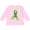 AD-Pink, variant on Inktastic Mental Health Awareness Ribbon with Green Hearts Boys or Girls Long Sleeve Toddler T-Shirt