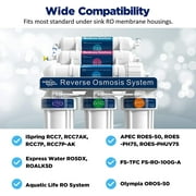 Membrane Solutions Reverse Osmosis Membrane 150G RO Membrane Water Filter Replacement for Under Sink and Reverse Osmosis System, 4 Pack