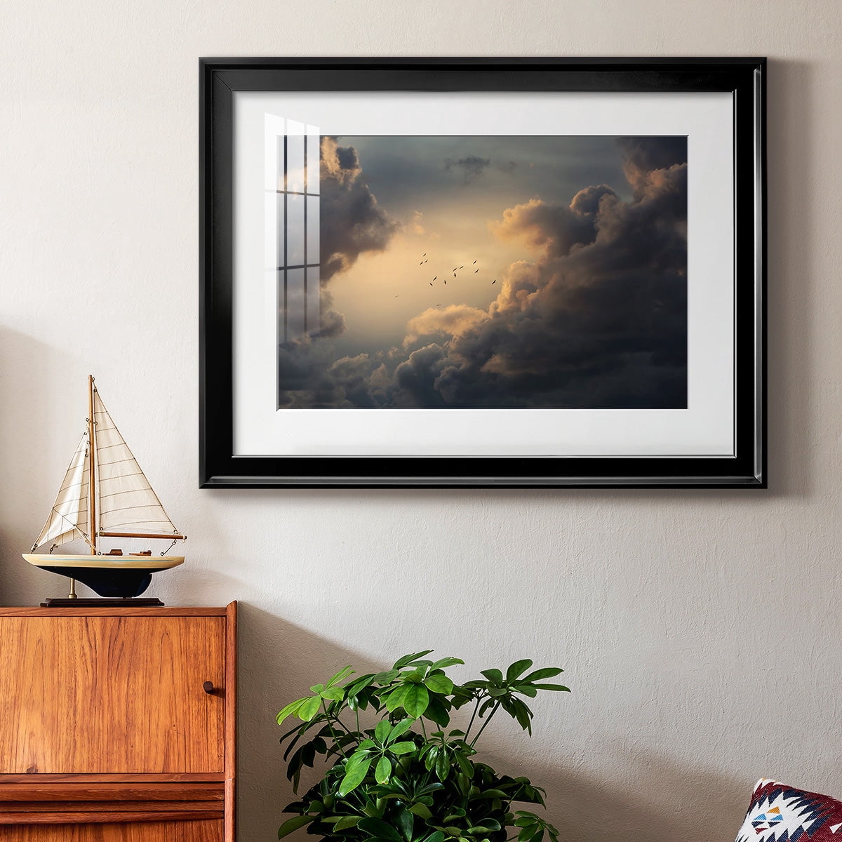 Soaring High Above Premium Framed Print - Ready to Hang