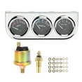 thumbnail image 1 of Car Volt Meter,M10x1 52mm 3 in Triple Gauge Set Auto General Instrument High-Precision Functionality, 1 of 14