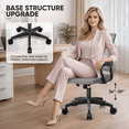 thumbnail image 6 of Monibloom 1PC Mesh Office Chair, Ergonomic Mid Back Computer Desk Chair with 2.8" Thick Seat, Lumbar Support, Light Gary, 6 of 9