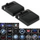 thumbnail image 2 of paquete de 2 luz universal de la puerta del coche proyector accesorios del coche logotipo led luces de tierra vehículo paso de bienvenida luz 3d hd logo proyector de luz, 2 of 4