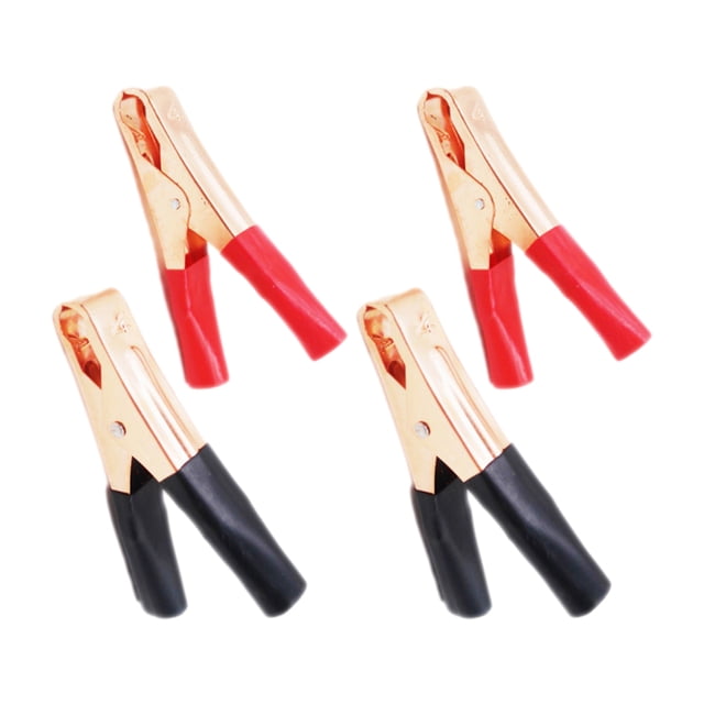 Eigraketly 2 pares de pinzas de cocodrilo para batería de coche anticaídas y a prueba de explosiones de alta corriente Artesanía