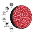 thumbnail image 4 of Sikiie Hohoho3 PVC Leather Spare Tire Wheel Cover Spare Tire Cover, for Car Truck SUV Camper Trailer Universal Fit(14-17in)-16 inch, 4 of 6
