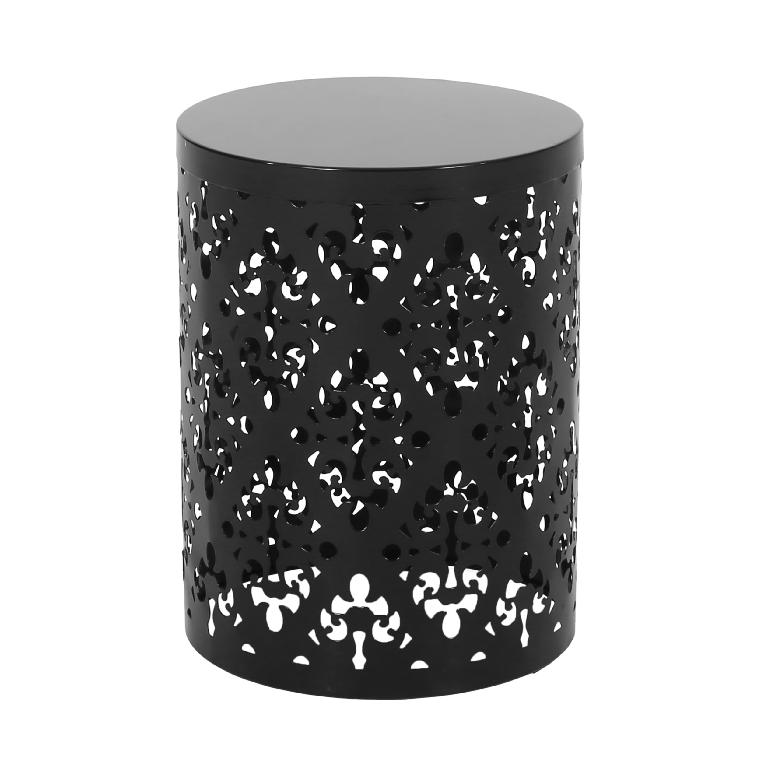Soto Metal Outdoor Side Table, Black