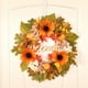 thumbnail image 2 of Guirnalda Artificial Otoño Girasoles Calabazas Guirnalda Puerta Guirnalda Para Halloween Decoración De Acción De Gracias Inevent HA037925-00, 2 of 6