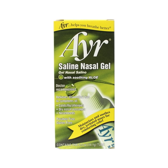 AYR Saline Nasal Gel with Soothing Aloe, 0.5 oz - 6 Pack