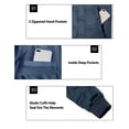 thumbnail image 2 of Little Donkey Andy Men's Puffer Warm Jacket Windproof Winter Coat with Recycled Insulation Navy S, 2 of 7