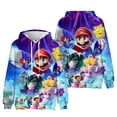thumbnail image 5 of Sudadera con capucha de Super Mario Bros para cosplay para adultos y niños, disfraz de Bowser, Yoshi, Peach, Luigi, sudadera con capucha con estampado 3D para hombres y mujeres, 5 of 5
