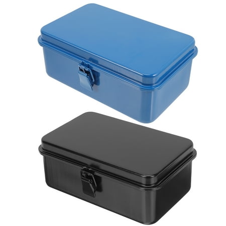 

2pcs Mechanics Tool Boxes Car Trunk Tool Storage Cases Repairing Tool Box Metal Tools Organizers