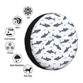 thumbnail image 4 of Bingfone Mignon Requin pour Housse de Pneu de Rechange Protecteurs de Roues Universels Résistants aux Intempéries pour Véhicule Récréatif Remorque de Voyage SUV Camion-16 Pouces, 4 of 6