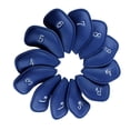 thumbnail image 4 of ziyahi 12x Golf Iron Head Covers Headcovers Club Protector Blue 18x8cm, 4 of 4