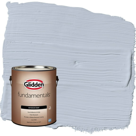 Glidden Fundamentals Northern Exposure / Blue Semi-Gloss Exterior Paint, 1 Gallon