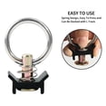 thumbnail image 2 of 12 Pack Anneau de Fixation en L Accessoires de Piste Noir G Raccord Simple avec Anneau Rond, Capacité de 4000LBS, 2 of 7