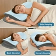 thumbnail image 6 of MY Cervical Neck Pillow for Pain Relief - Ergonomic Memory Foam Contour Pillows for Side, Back & Stomach Sleepers, Cervical Pillow for Neck Support Sleeping with Breathable Cover, 6 of 7