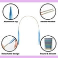 thumbnail image 6 of Yarniss 13 Pair Circular Knitting Needle Set 3.0~10.0mm, Interchangeable Aluminum Knitting Needles with Case, 6 of 8