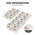 thumbnail image 2 of Bingfone 2 Pcs Kitchen Rugs and Mats,Cushioned Anti-Fatigue Floor Mat,PVC Non-Slip Kitchen Rug Set for Kitchen,Laundry Room,Sink 17"x47"+17"x29" - Dinosaur, 2 of 6