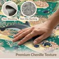 thumbnail image 6 of ODIKA 2'x3' Washable Accent Rug Pet Friendly, Bedside Mat Dolphin Ocean Turtle Marine Reef Themed Theme Coral Motifs Print for Bedroom, Nursery, RV, 6 of 7
