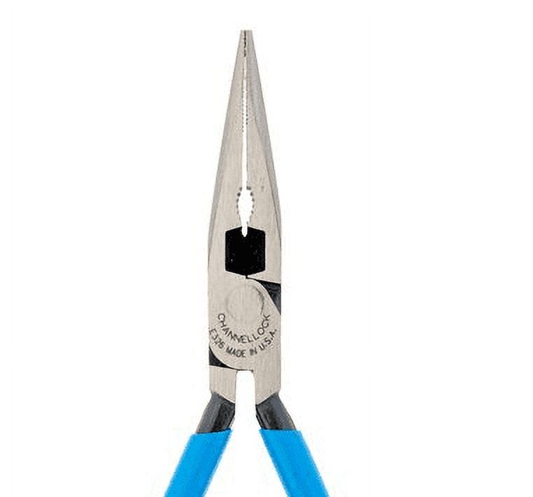 Channellock 6-17/32", Long Nose Pliers, Steel, E326