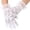 White, variant on Lace Gloves for Women Tea Party, Quality Meets Feminine Design Redefine Your Style (White, One Size)