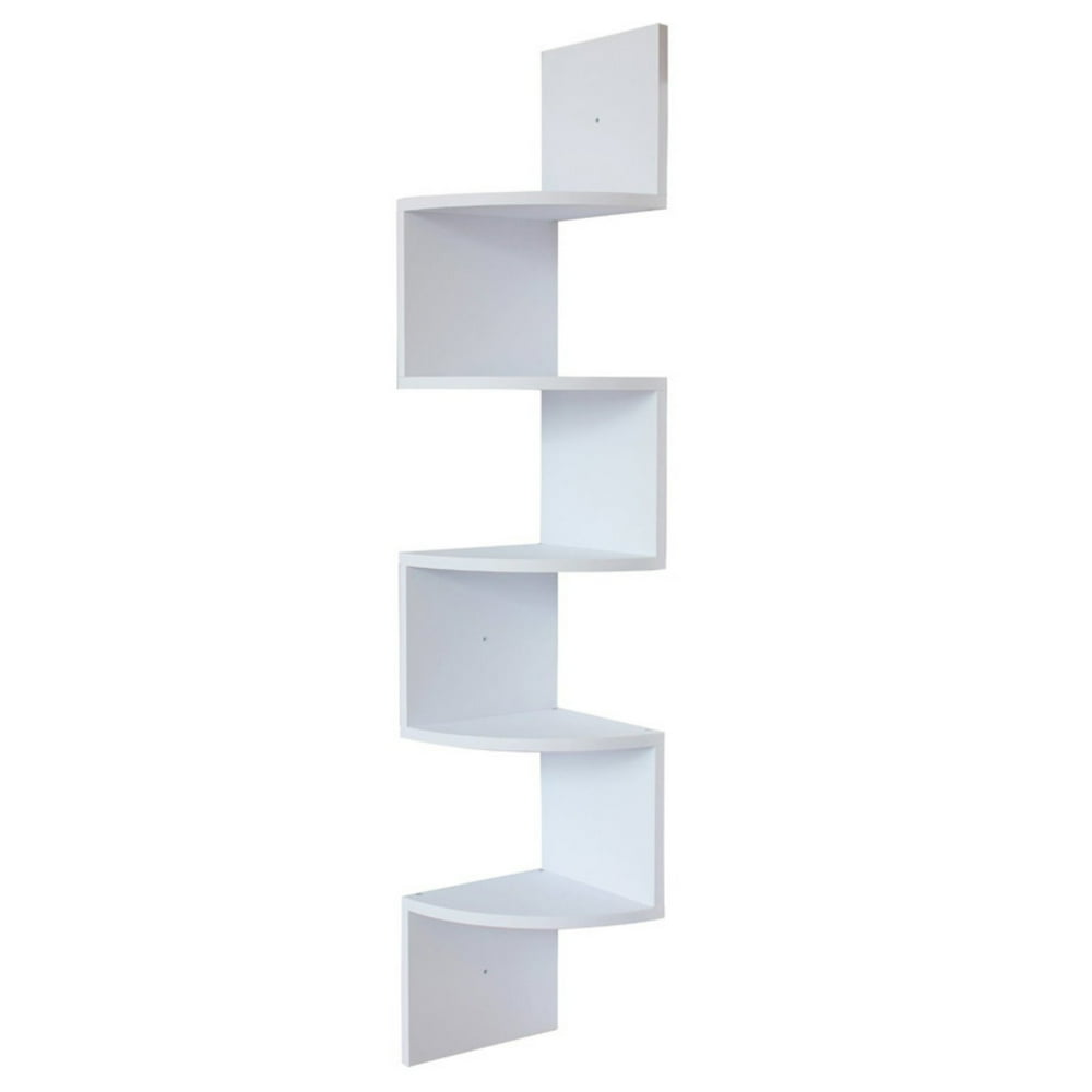 BTExpert Large Corner Zig Zag Wall Shelf