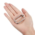 thumbnail image 4 of Slides Buckles, 30 Pack 38x20x4.8mm Metal Roller Pin Buckles, Silver Tone, 4 of 5