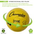 thumbnail image 4 of Extreme Series Soccer Ball, Regulation Size 5 - Collegiate, Professional, and League Standard Kick Balls - All Weather, Soft Touch, Maximum Air Retention - For Adults, Teenagers, Yellow, 4 of 4