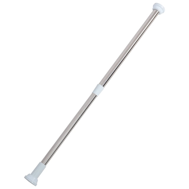 FUTUREORYY 1Pack Telescoping Shower Rod Adjustable Tension Rod No Drilling Required Daily Use Home Decoration 50-80cm