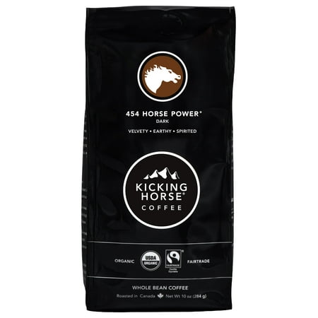 Kicking Horse Coffee, 454 Horse Power Whole Bean Coffee, Dark Roast, 10