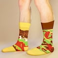 thumbnail image 2 of Funny Socks Box Funny Taco Food Socks for Men Women Novelty Funky Cute Socks Taco Socks Father's Day Valentine Birthday Christmas Gift（M, 2 Pairs）, 2 of 8