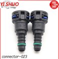 thumbnail image 1 of For degree SAE Fuel Pipe Joint Fuel Line Connector Female 9.49mm ID8 10x8 180 2P, 1 of 4