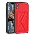 thumbnail image 6 of Allytech iPhone XS / iPhone X Wallet Case with Hand Wrist, PU Leather RFID Blocking Cards Slots Shockproof Stand Feature Bumper Magnetic Closure Slim Shell Phone Case for Apple iPhone XS/X, Red, 6 of 9