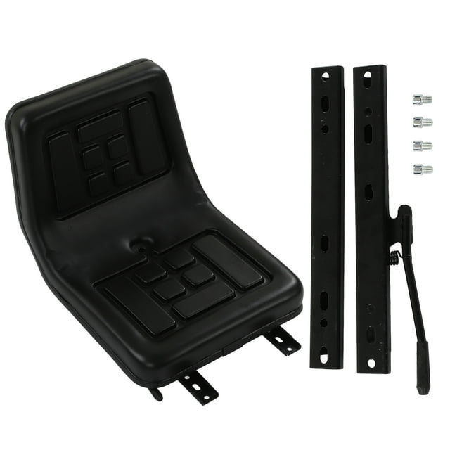 Asiento de tractor ergonómico y cómodo de cuero sintético, resistente al desgaste, asiento de carretilla elevadora resistente para excavadora para vehículos de ingeniería