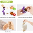 thumbnail image 2 of EcoNesxp Cup Reusable Coffee Filter K Cup Filter Unbleached Keurig Cup Disposable Paper Filter with Lid, 2 of 5