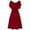 Red, variant on Women Formal Wedding Bridesmaid High-waist Party Ball Prom Gown Cocktail Dress