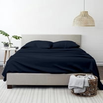 Tencel Sheets Queen-100% Eucalyptus Tencel Lyocell Sheets Sets-All-Season Eucalyptus Sheets-4 Piece Queen Size Tencel Sheets-Best Cooling-Supersoft-Moisture Wicking-Temperature Regulating-Navy Blue