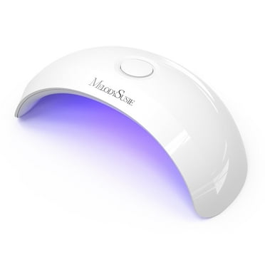 MelodySusie Portable UV LED Nail Lamp for Semi Cured Gel Nail Strips, Art04 6W Mini UV Light