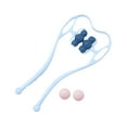 thumbnail image 4 of Masajeador manual de cuello, cintura y automasaje muscular para el cuidado del cuello y las manos. azul, 4 of 9