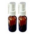 thumbnail image 2 of Amber Glass Empty Oral Sprayer 2-Pack for Colloidal Silver, Iodine, Essential Oils & Other Water Based Applications, 30ml (1oz) 2-Pack, 2 of 4