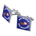 thumbnail image 1 of No Sleep Til Bedtime Funny Humor Square Cufflink Set - Silver or Gold, 1 of 6