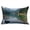 Blue, White, Green, variant on Mountain Throw Pillow Cover 12 x 20 Inch Decorative Pillow Cover Nature Green Forest Lake Country Lumbar Pillowcase Seasonal Rectangle Cushion Case for Couch Sofa Bed Living Room