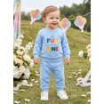 thumbnail image 6 of RUINIXCW Baby Boy 1st Birthday Outfits Letter Print Long Sleeve Crew Neck Sweatshirts and Joggers Pants 2 Piece Set, 6 of 9